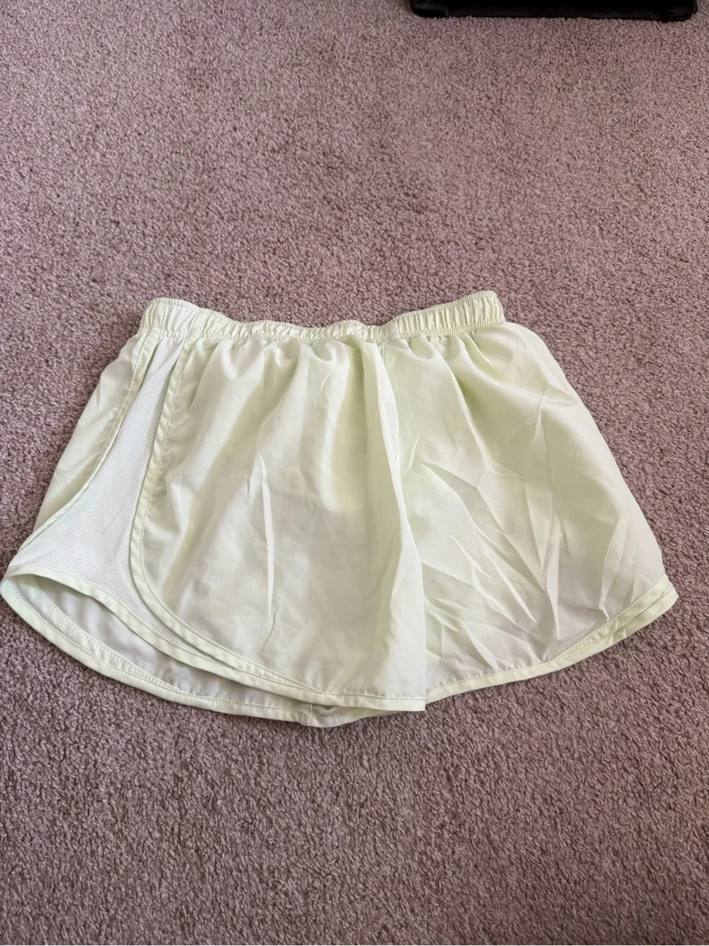 Nike Light Green/Yellow Women's Dri Fit Shorts